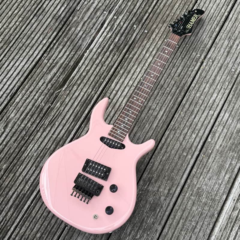 Hamer SSII Steve Stevens Signature Model USA 1987 - Bubblegum Pink - Set-neck ★Player grade★ image 1