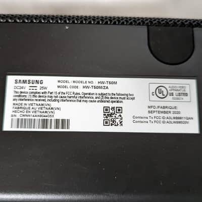 Samsung 290W 2.1ch Soundbar with Wireless Subwoofer - HW-T50M/ZA image 6
