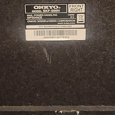 Onkyo Onkyo SKF-590N, SKC-590N Speaker Set 90s  - Black wood image 7