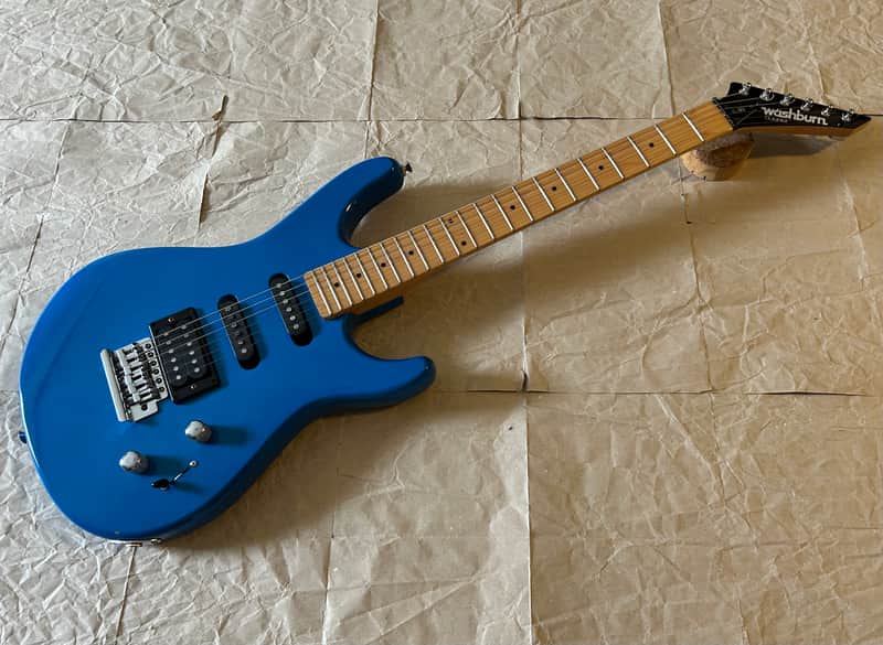 Washburn G-Junior G-JRV late-80s - Blue MIK 25.4scale Small bodied