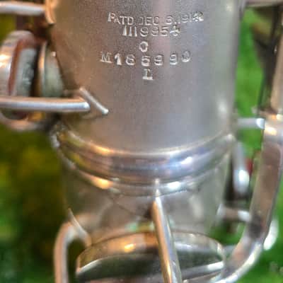 Vintage 1926 Conn "New Wonder" C-Melody Saxophone – Satin Silver image 4
