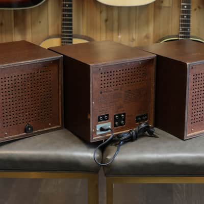Craig 1504 Radio Mid Century Modern Space Age Stereo System Wood Cube image 7
