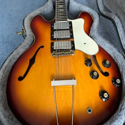 Epiphone Riviera E360TD 1967 Sunburst 12 string electric image 2