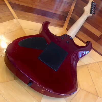 VINTAGE SX Electric HSS, FAT, 24 FRET ELECTRIC GUITAR  w/ Floyd Rose in Wine Red image 12
