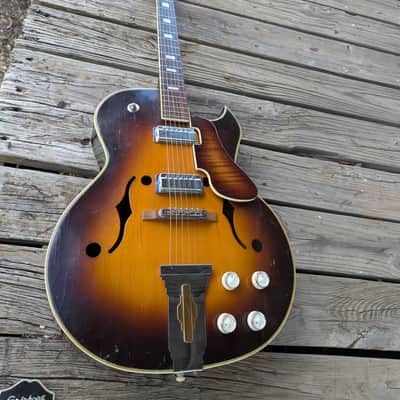 Kay Jazz gutar 1960's - sunburst image 18