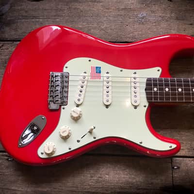 2008 Fender SE Stratocaster '1962' reissue Mark Knopfler signature model in Red finish with case image 15