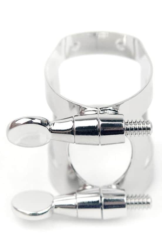 Rico Ligature, Soprano Saxophone, Nickel Plated image 1