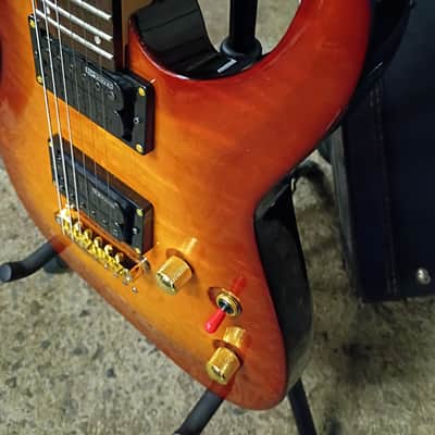 ESP - LTD MH-100QMNT **W/HSC (Polyfoam) 2014 - Amber Sunburst image 5