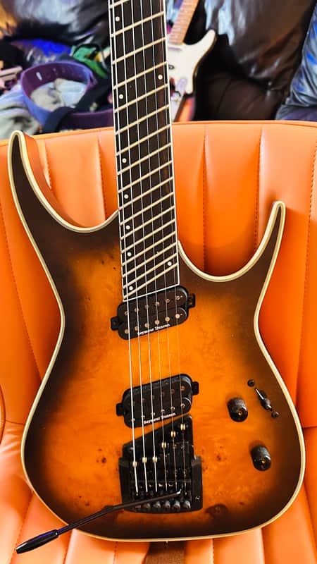 ‘21 Dean | Exile 6 | Multiscale | Kahler | Duncans | Satin Natural Burl Burst | Korea image 1