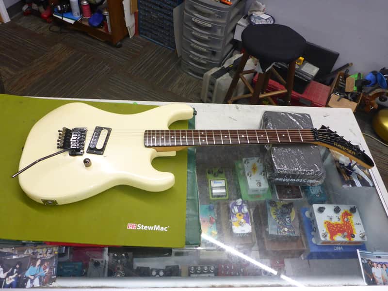 Kramer Player Grade Baretta I : Leveled ,Crowned & Dressed Frets 1985 - white image 1