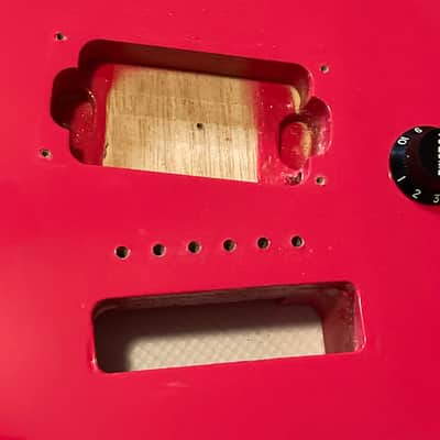 2021 Indonesia Kramer Baretta Special Ruby Red Mahogany Guitar Body 6 Post Tremolo image 5
