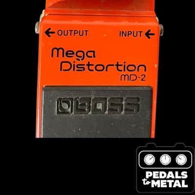 Boss MD-2 Mega Distortion (Silver Label) 2001 - Present - Red - X16162 image 2