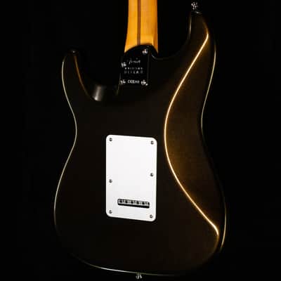 Fender American Ultra II Stratocaster Ebony Fingerboard Texas Tea (485) image 2