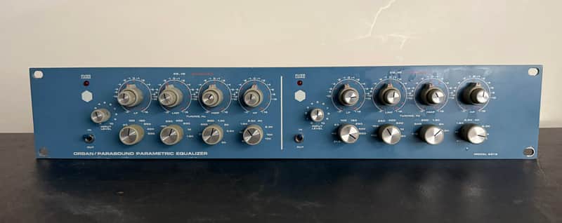 Orban 621B Dual Channel 4-Band Parametric Equalizer 1980s - Blue image 1