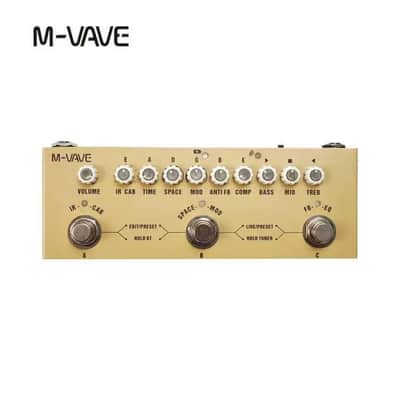 M-vave Cube Baby AC Acoustic Guitar Multi Effects Pedal, Portable Acoustic Guitar Effects Pedal with IR Loader Cabinet (Price includes the import duty for US buyer) image 1