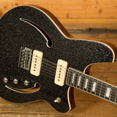 Reverend Airwave 12-String - Ebony - Black Sparkle image 5