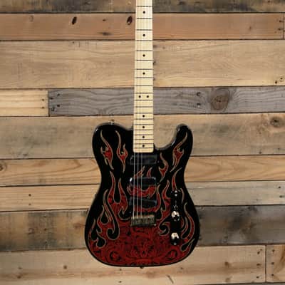 Fender  James Burton Signature Telecaster Electric Guitar Red Paisley Flames w/ Case "Mint Condition" image 4