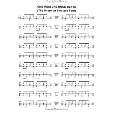 MusicSales - Joel Rothman's Mini-Monster Book Of Rock Drumming - Joel Rothman's Mini-Monster Book Of Rock Drumming image 3