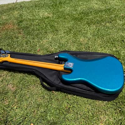 2014 Fender Steve Harris Blue Sparkle P Bass - MIJ Japan -Iron Maiden image 3