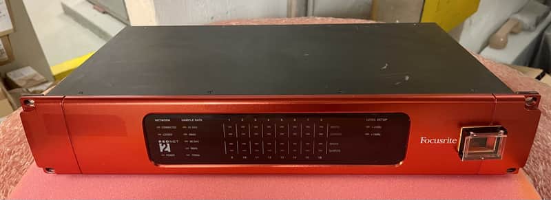 Focusrite RedNet 2 Dante Audio Interface 2010s - Red image 1