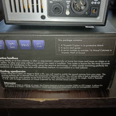 Two Notes Torpedo Captor Loadbox/Attenuator/DI - 8 Ohm 2010s - Black image 3