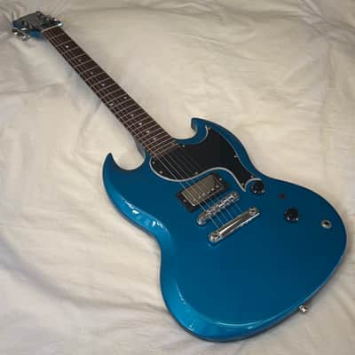 Vintage 1998 Gibson SG-X (SG Junior) - Laguna Blue Metallic Custom Color - Free Pro Setup image 14