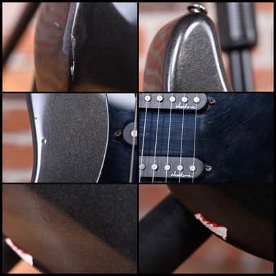 Charvel Model 3 Charcoal Metallic 1988 w/Gigbag (Refin/ Mods) image 13