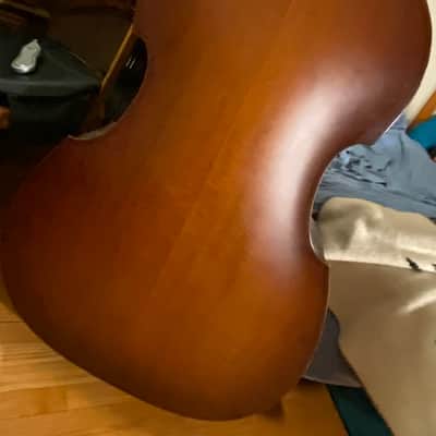 Cecilio CDB-200 4/4 acoustic upright double Bass 2018 - Natural - Distressed image 2