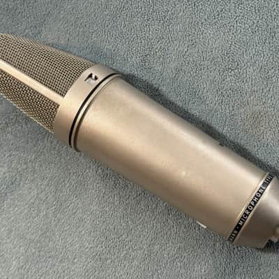 1975 Neumann U87 Condenser Microphone Nickel Serviced Original Diaphragms image 2