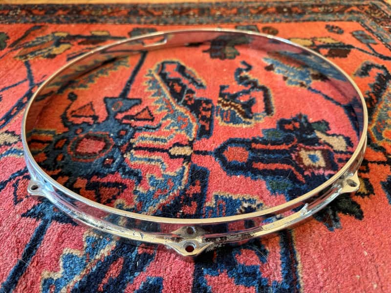 Gretsch 1960s Round Badge Era 14 Inch Snare Side Hoop Die Cast 8 Lug image 1