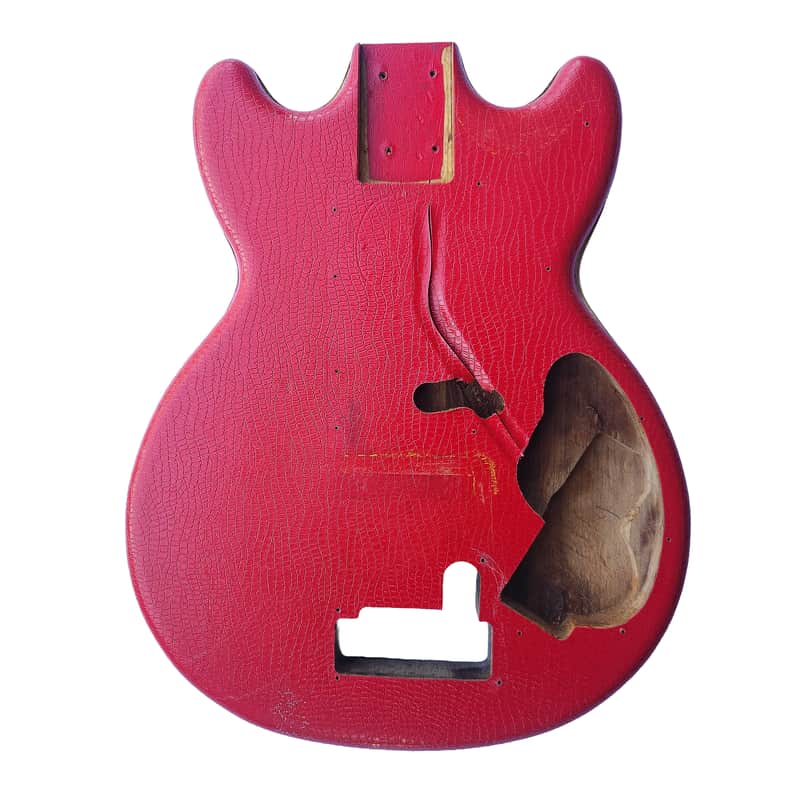Hofner 164 Colorama red vinyl body from 1960s (Vintage, Project) image 1