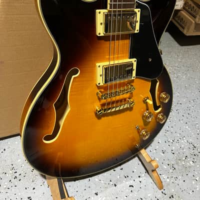 Ibanez JSM10EM John Scofield Signature Semi-Hollowbody Electric Guitar - 2-Tone Burst image 2