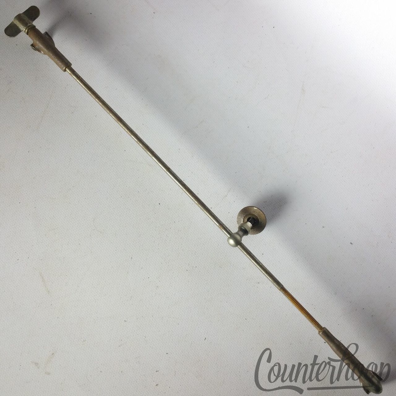 Gretsch Bass Drum 12" Deep Nickel Single-Tension T-Rod+Claws+Lug Broadkaster 30s — main photograph