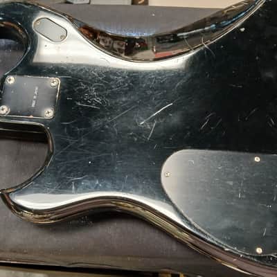 Electra Phoenix 4 string bass 1980's - Gloss black image 11