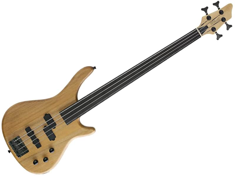 Stagg BC300FL-NS Fusion Solid Alder Body Hard Maple Bolt-On Neck Fretless 4-String Bass Guitar image 1