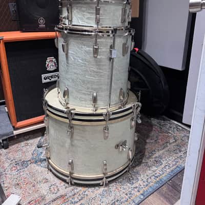 WFL - 1950s Buddy Rich, Super Classic 4-Piece Drum Set, Complete! 22", 16", 13", 5.5x14", WMP w/All Nickel Hardware and Stands. Immaculate! image 6