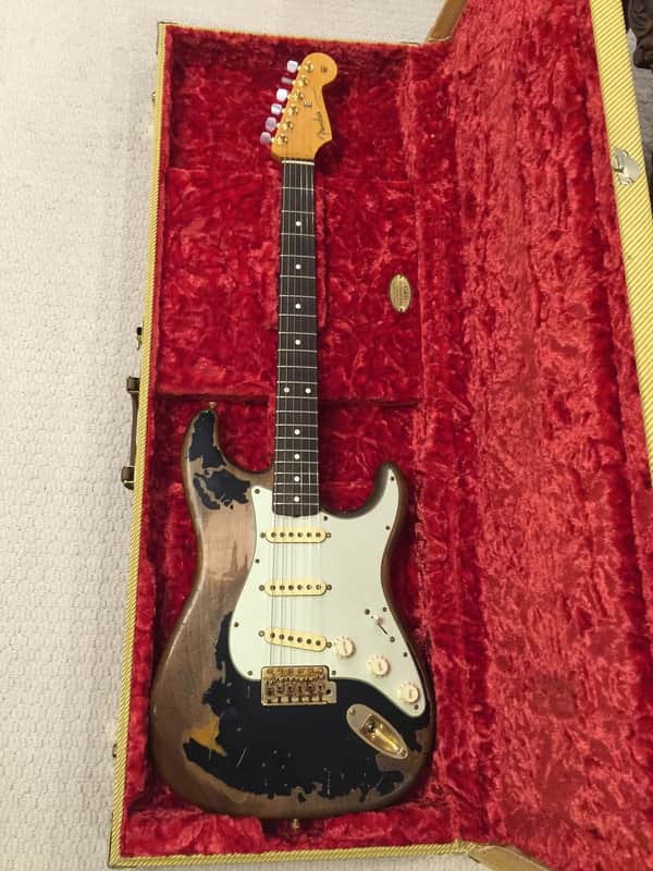 お正月John Mayer Black One レプリカFender JAPAN お正月John Mayer