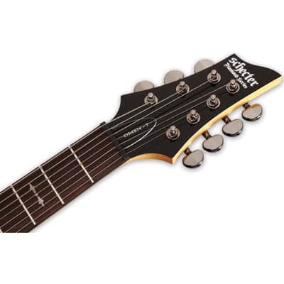 Schecter Omen 7 7-String Electric Guitar - Rosewood Fingerboard, Walnut Satin image 12
