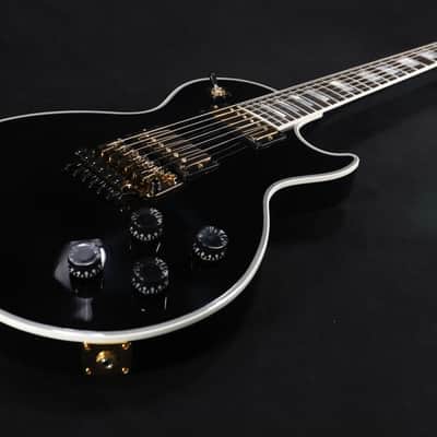 Gibson Custom Shop Les Paul Axcess Custom w/ Ebony Fingerboard Floyd Rose Gloss Ebony - LPXC7EBGF1E 362 image 4