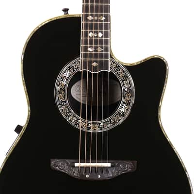 Ovation 1869 Custom Legend Acoustic-Electric Black Used | Reverb