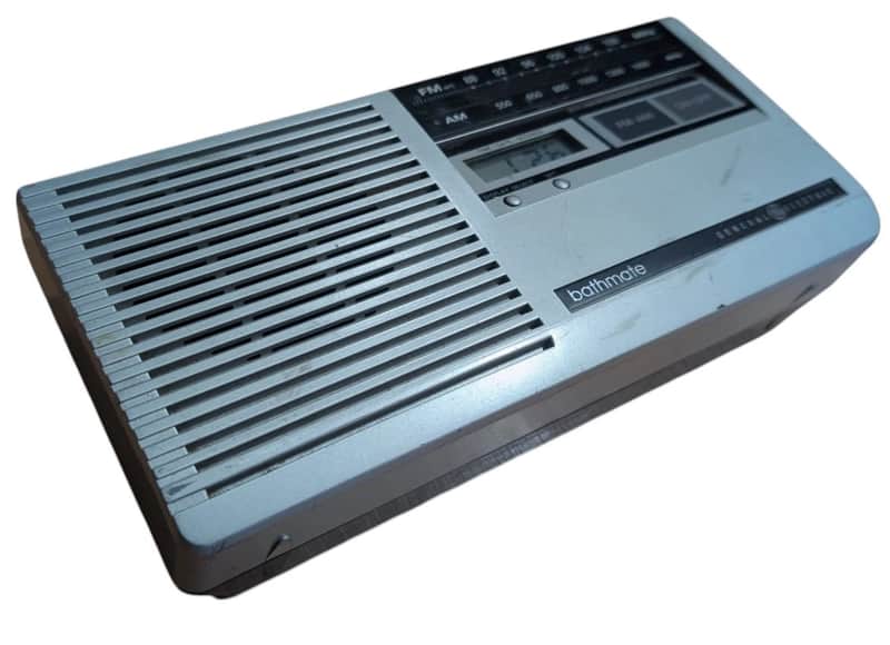 GE Bathmate AM FM Bathroom Radio Model 7-4204A Vintage Shower image 1