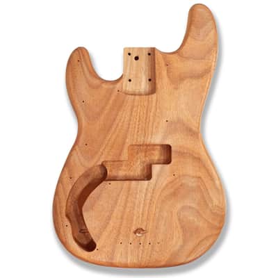 Left-Handed DIY Electric Bass Guitar Kit – PB Style (Unfinished Okoume Body) image 2