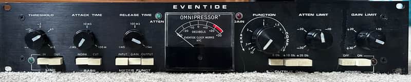 Eventide Omnipressor Model 2830 Dynamic Effects Processor Vintage 1974 - Black with Black Meter image 1