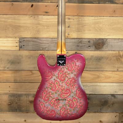 Fender Custom Shop Limited Edition 50s Telecaster Electric Guitar Relic Pink Paisley w/ Case image 5