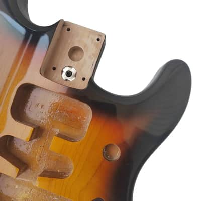 Sunburst 2 Piece Alder Wood Strat Style Guitar Body image 2