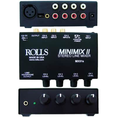 Rolls MX51s MiniMix - II Stereomixer - Analog Mixer image 2