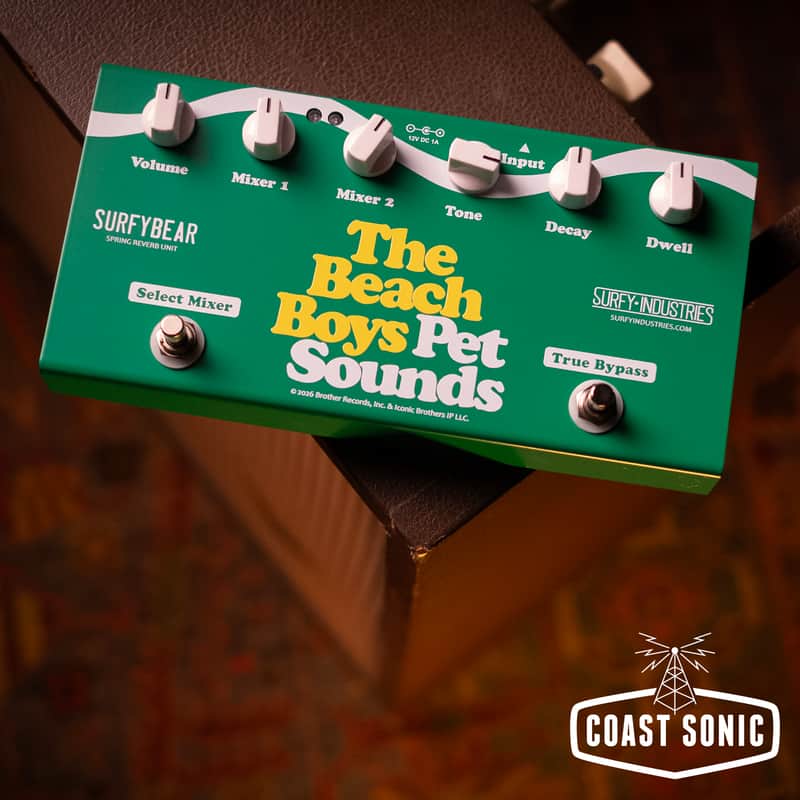 Surfy Industries SurfyBear Compact Reverb The Beach Boys Pet Sounds 60th Anniversary - Limited edition image 1