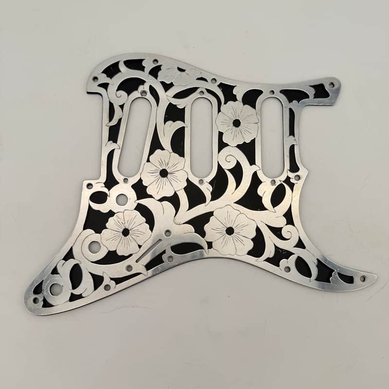 Stratocaster Pickguard Engraved Metal bpg661 image 1