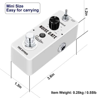Rowin Noise Gate Guitar Pedal True Bypass LEF-319, FREE PICKS + HOLDER+ FREE SHIP USA image 10