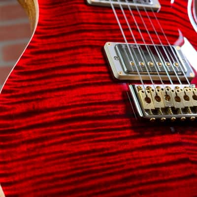 PRS Wood Library McCarty 594 Tremolo 10-Top Electric Guitar - Red Tiger image 3